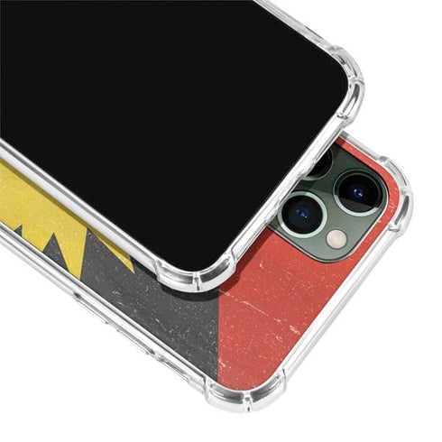 Antigua and Barbuda Flag Distressed iPhone 12 Pro Max Clear Case